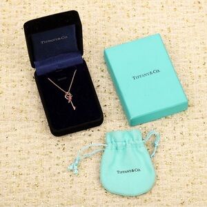 Tiffany & Co. Rose Gold Key Necklace